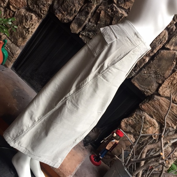 Eddie Bauer Dresses & Skirts - Vintage Eddie Bauer Beige Cord Maxi Skirt 6 8